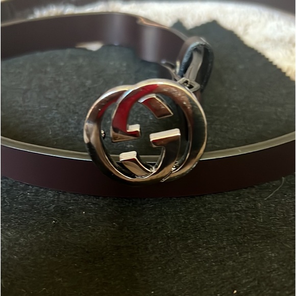 Gucci GG silver hardware brown leather 70 CM - Picture 3 of 8